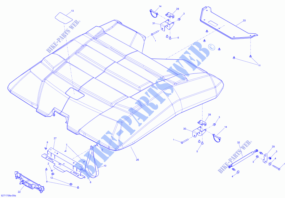 Ladeplattform für Can-Am OUTLANDER 6X6 650 2017