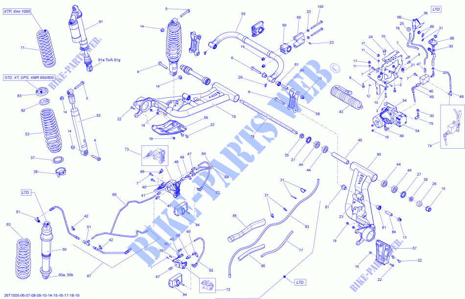 HINTERRADAUFHÄNGUNG für Can-Am OUTLANDER MAX 650 2015