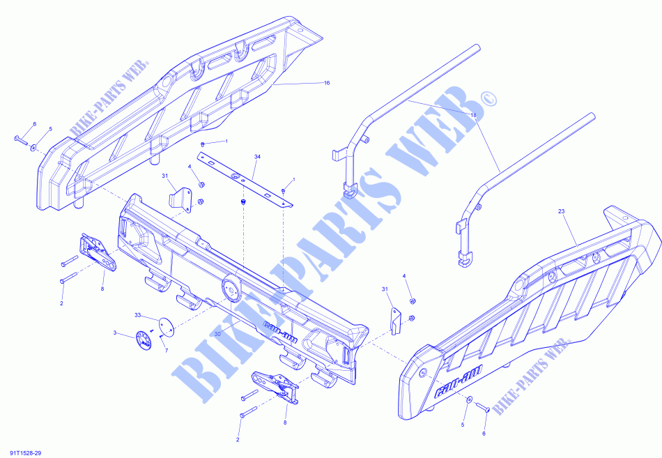 Seitenwand Ladewand Kit für Can-Am OUTLANDER 6X6 650 2015