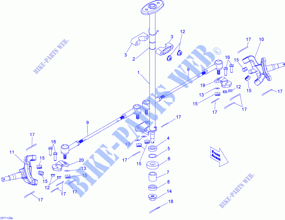 Lenkung für Can-Am MINI DS 90 X 2014