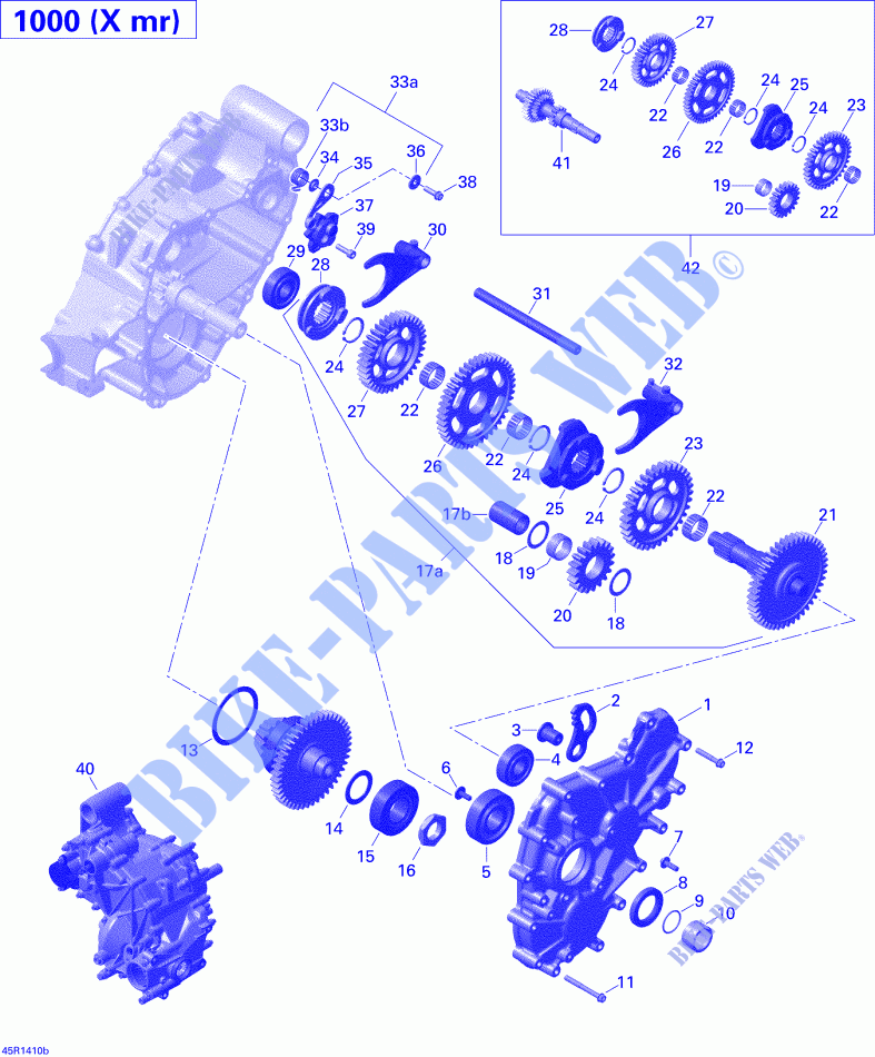 Getriebe für Can-Am OUTLANDER X MR 1000 2014