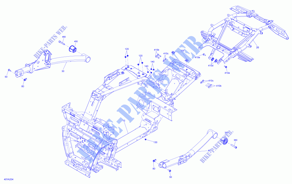 RAHMEN für Can-Am SPYDER F3 LIMITED CHROME EDITION (BUILT AFTER 09/2020) 2021