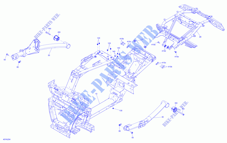RAHMEN für Can-Am SPYDER F3 LIMITED DARK EDITION (BUILT AFTER 09/2020) 2021