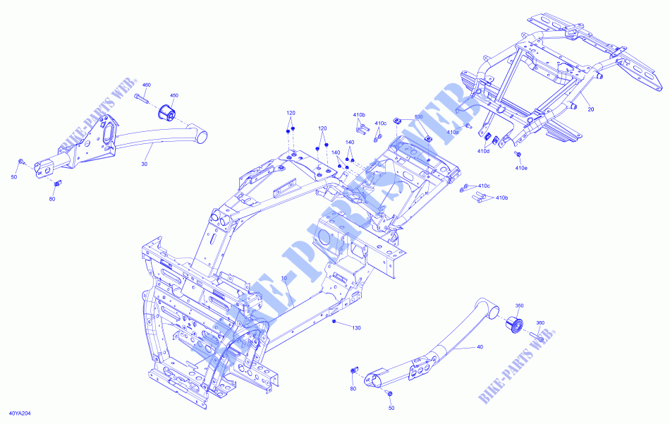 RAHMEN für Can-Am SPYDER F3 LIMITED DARK EDITION (BUILT AFTER 09/2020) 2021