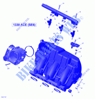 Ansaugkrümmer und Drossel für Can-Am SPYDER F3 LIMITED CHROME EDITION (BUILT AFTER 09/2020) 2021