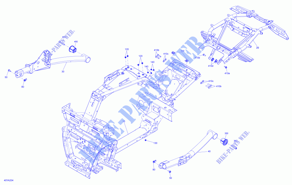 RAHMEN für Can-Am SPYDER F3 LIMITED CHROME EDITION (BUILT AFTER 09/2020) 2021
