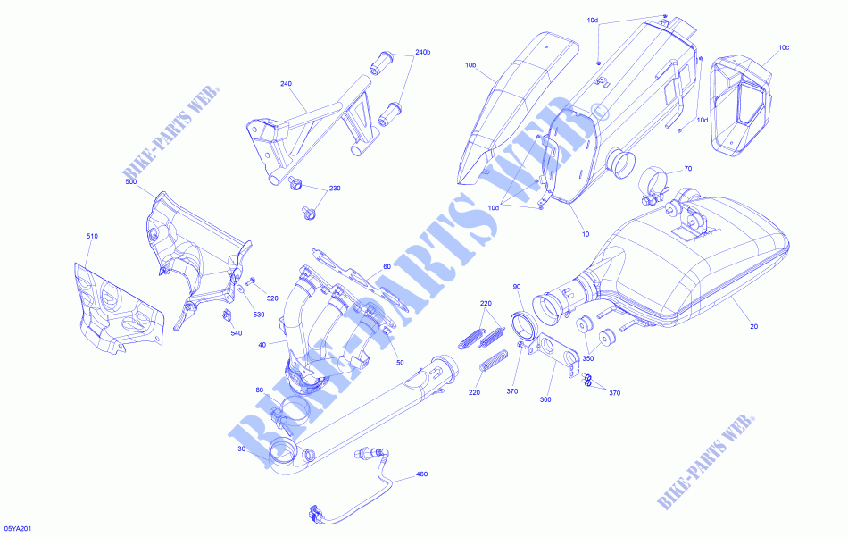 Motor   Auspuff für Can-Am SPYDER F3 (BUILT AFTER 09/2020) 2021