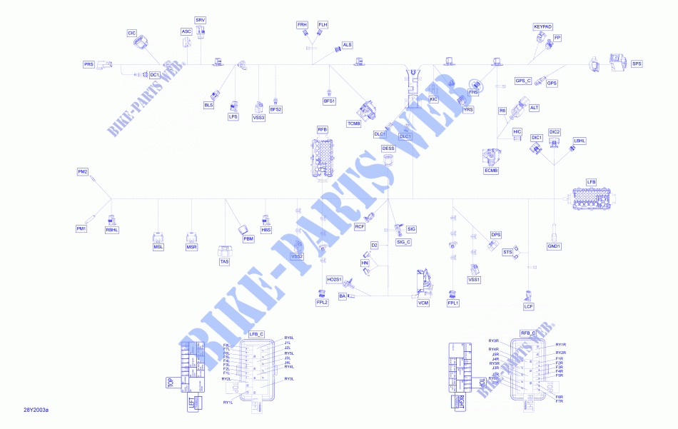 Elektrischer Kabelbaum   Hauptkabelbaum für Can-Am SPYDER F3 LIMITED SE6 (BUILT BEFORE 09/2020) 2021