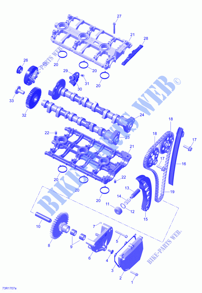 Ventiltrieb für Can-Am SPYDER F3 LIMITED SE6 (BUILT BEFORE 09/2020) 2021
