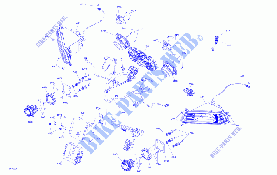 ELEKTRIC TEILE für Can-Am SPYDER F3 LIMITED SE6 CHROME EDITION 2020