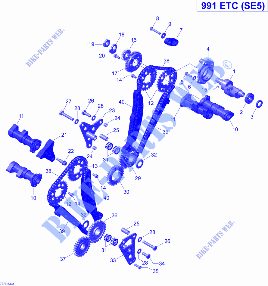 Ventiltrieb für Can-Am SPYDER ST SE5 2015