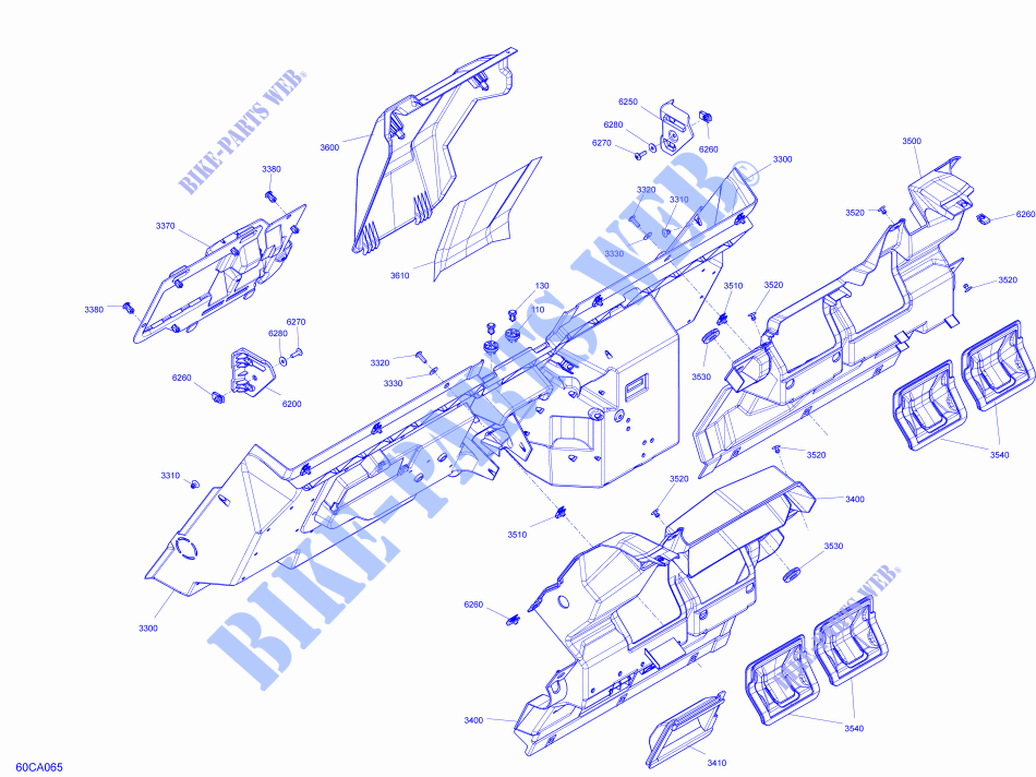 KAROSSERIE   Rückwand für Can-Am MAVERICK MAX TURBO RR X RS 2021