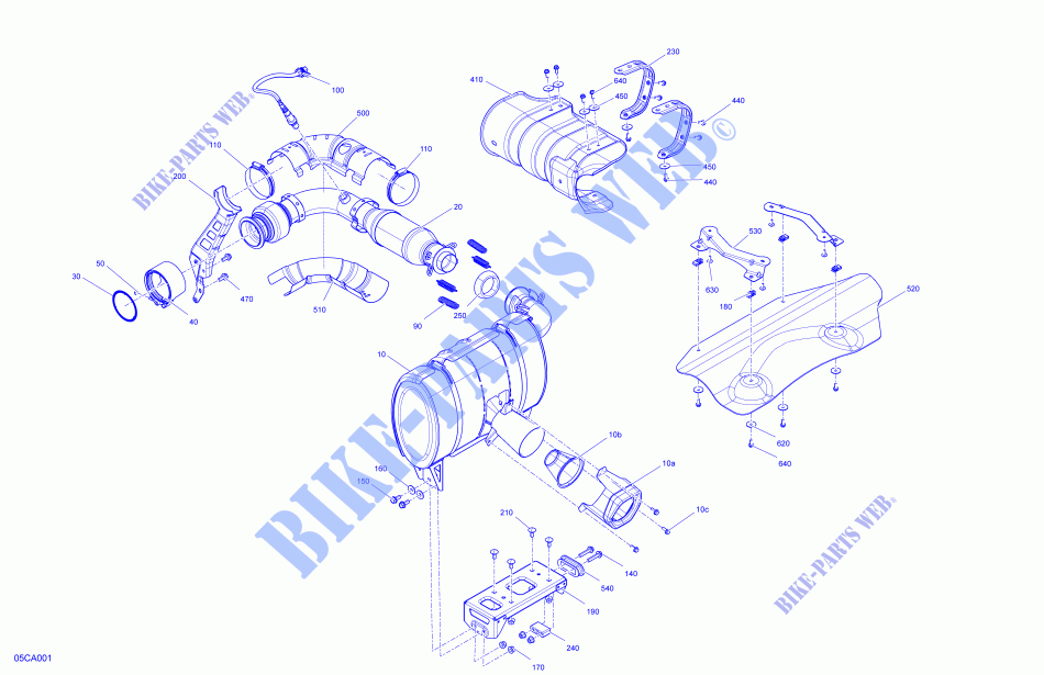 Motor   Auspuff für Can-Am MAVERICK MAX TURBO RR X DS 2021