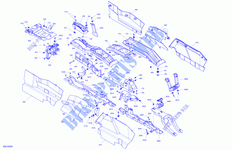 Karosserie    Mittelkonsole für Can-Am MAVERICK MAX TURBO R 2021