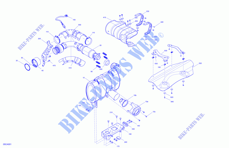 Motor   Auspuff für Can-Am MAVERICK TURBO X RC 2021