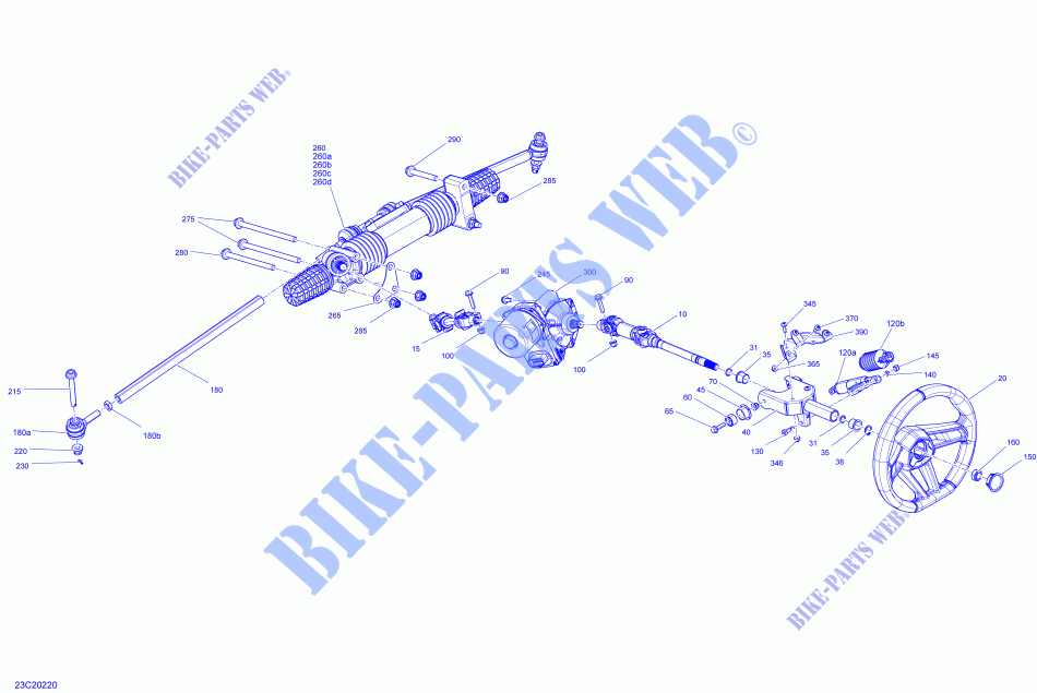 Lenkung für Can-Am MAVERICK TURBO RR X RC 2020
