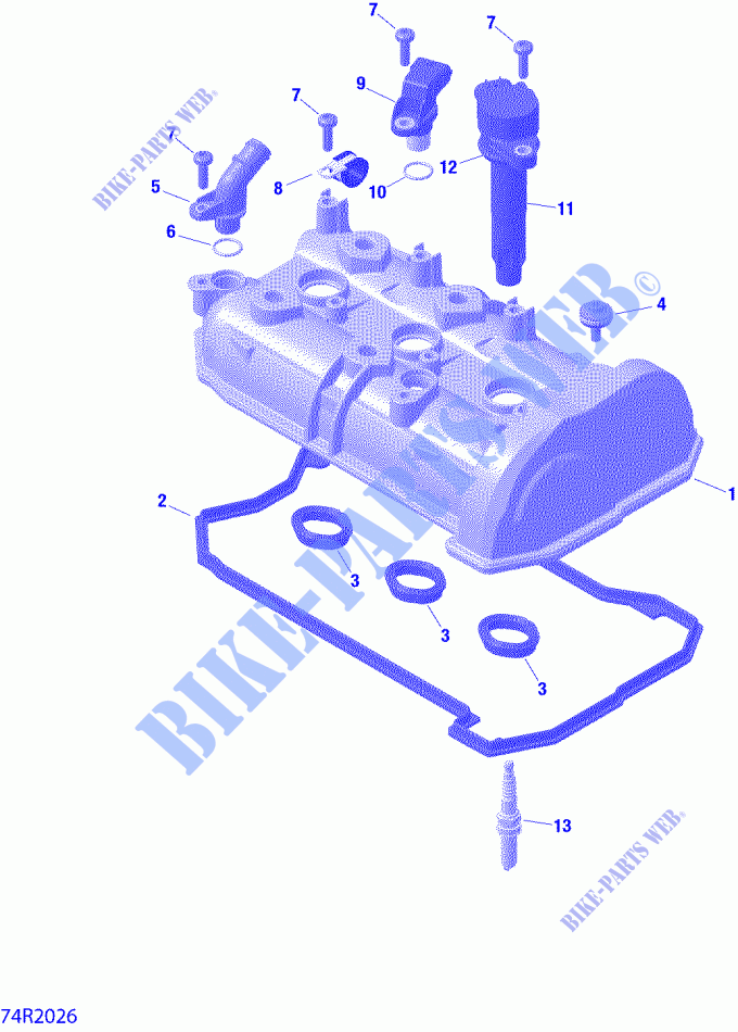 Ventildeckel für Can-Am MAVERICK TURBO RR X RC 2020