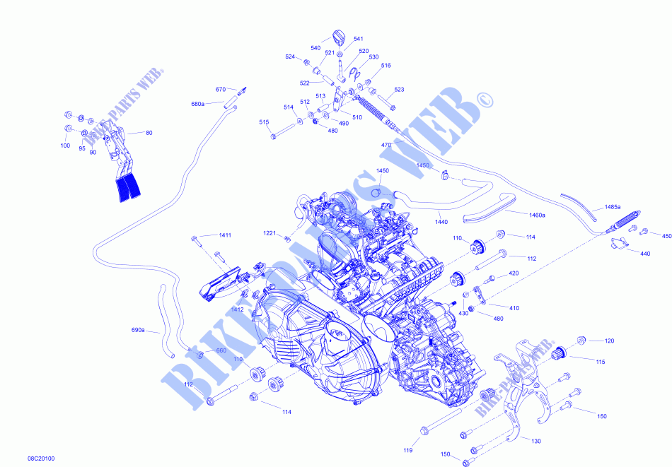 Motor für Can-Am MAVERICK TURBO R / TURBO RR 2020
