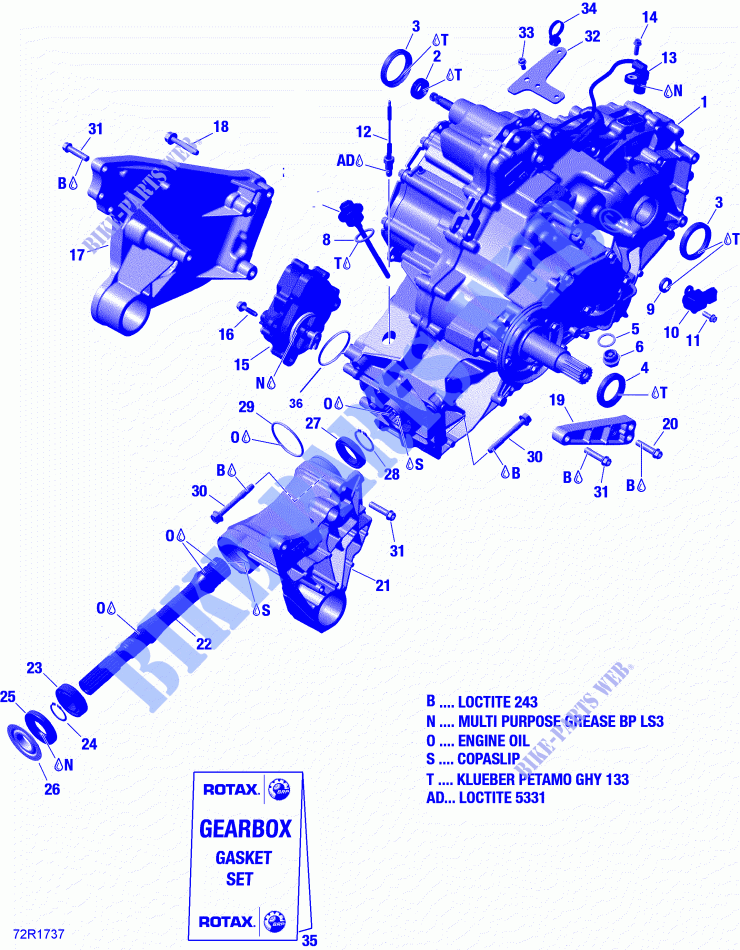 Getriebe und Komponenten für Can-Am MAVERICK X3 TURBO R 2018