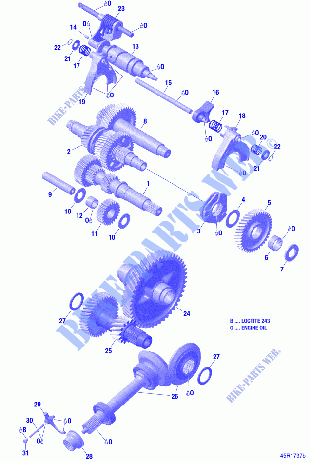 Getriebe für Can-Am MAVERICK X3 TURBO X RC 2018