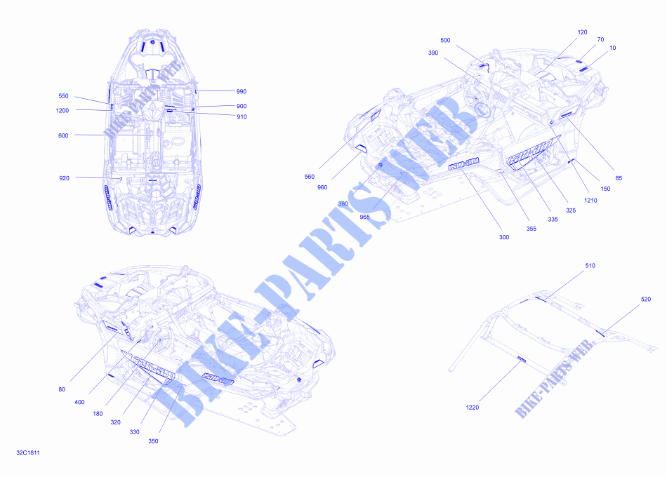 Abziehbilder für Can-Am MAVERICK X3 TURBO 2018