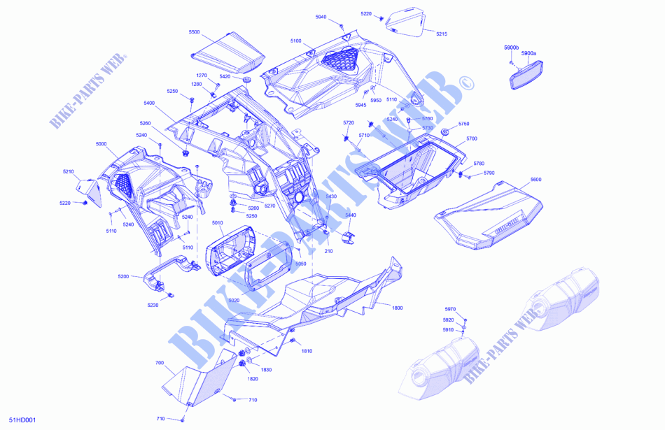 07  Cab Interior   Dashboard für Can-Am Maverick X RS Turbo RR Smart Shox 2024