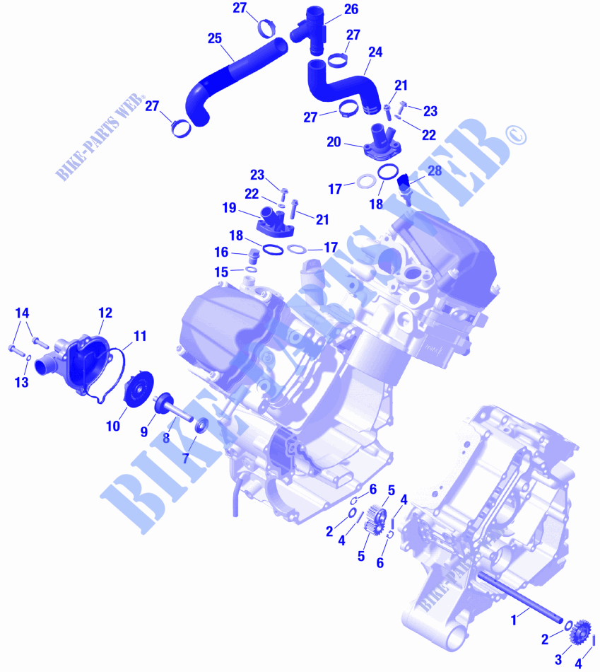 01  ROTAX   Engine Cooling für Can-Am Traxter XT HD10 2024