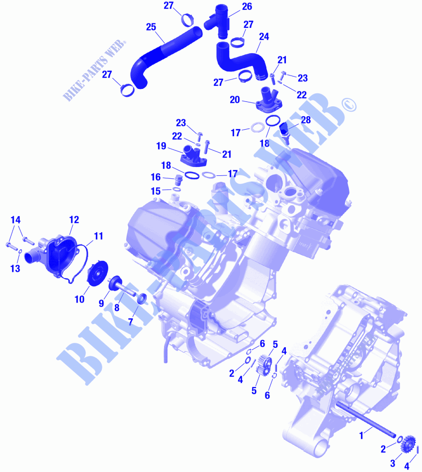 01  ROTAX   Engine Cooling für Can-Am Traxter XU HD10 2024