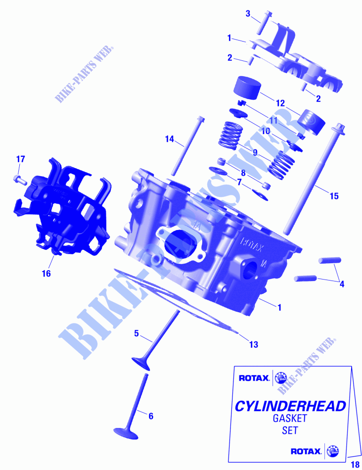 01  ROTAX   Cylinder Head für Can-Am Traxter XU HD7 2024