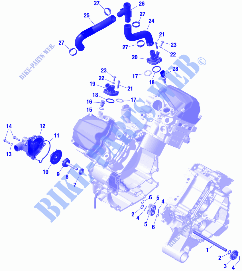 01  ROTAX   Engine Cooling für Can-Am Traxter MAX XU HD10 2024