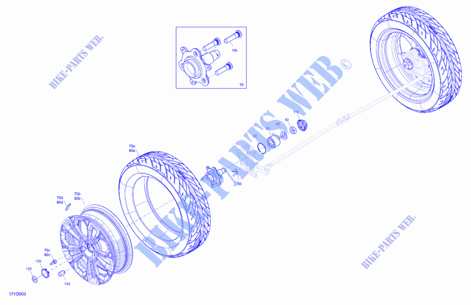 03  Mechanic   Front Wheels für Can-Am SPYDER F3 LIMITED 2024