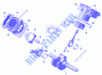 01  ROTAX   Crankshaft, Pistons and Cylinder für Can-Am Traxter XMR HD10 2023