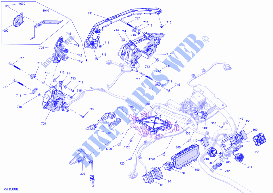 08  Electric   Front Section für Can-Am Maverick XRC Turbo RR 2023