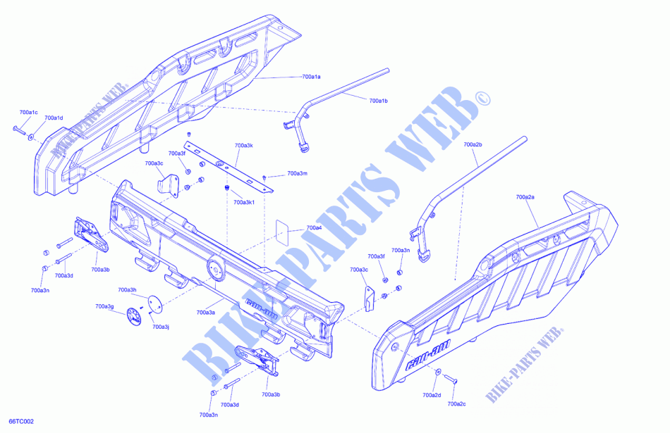 07  Body   Cargo Wall für Can-Am Outlander MAX 6X6 XU+ 650 EFI 2023