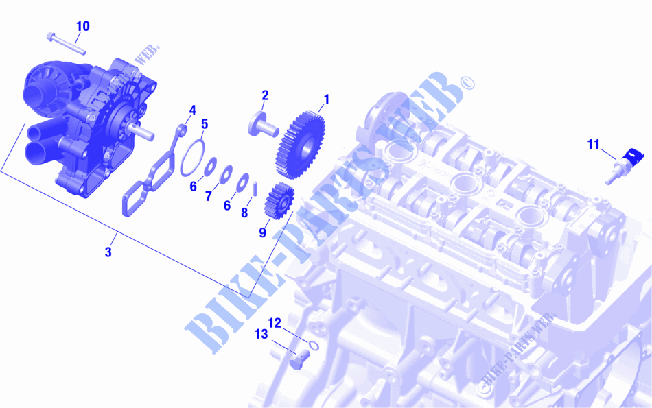 01  ROTAX   Engine Cooling für Can-Am SPYDER RT 2023