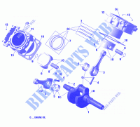 01  Rotax   Vilebrequin, Piston Et Cylindre für Can-Am Outlander DPS 1000 2022